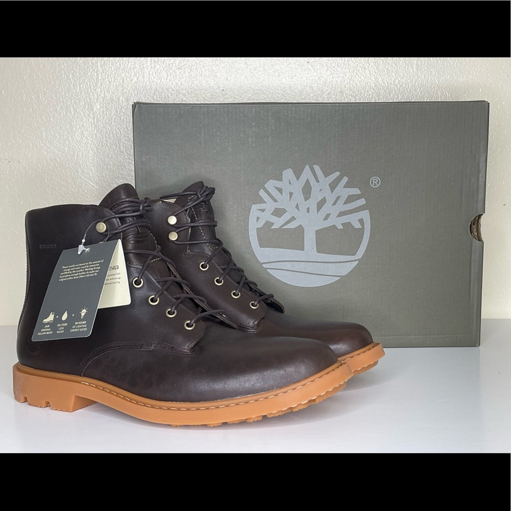 Mens Timberland Leather Boots Brown